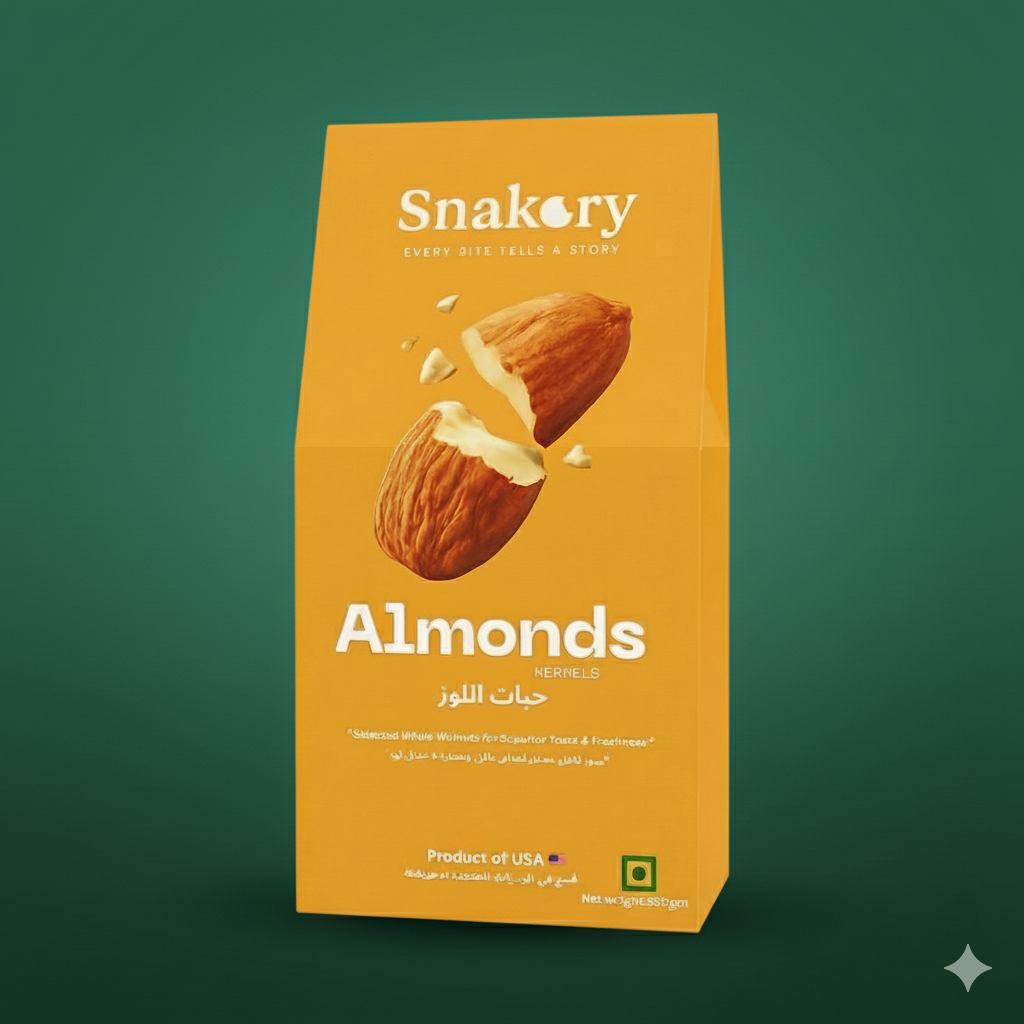 Snakory 100% Natural  Californian Almonds