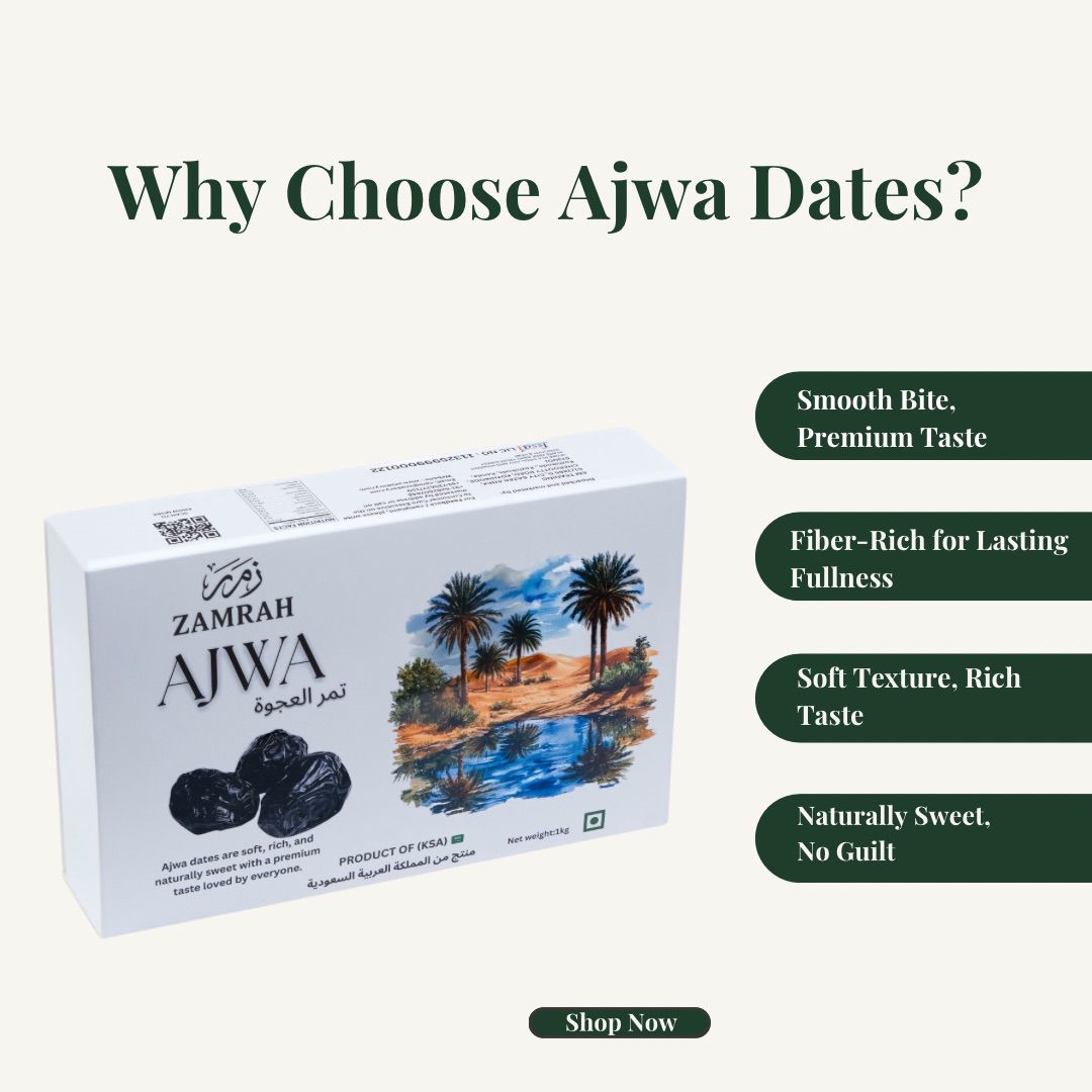Snakory Ajwa Dates (1kg)– Soft, Fresh & Nutrient-Dense