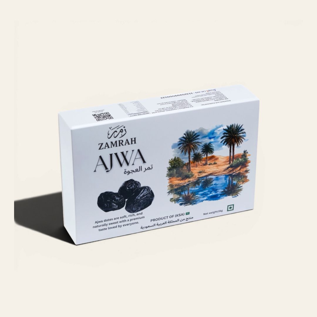 Snakory Ajwa Dates (1kg)– Soft, Fresh & Nutrient-Dense