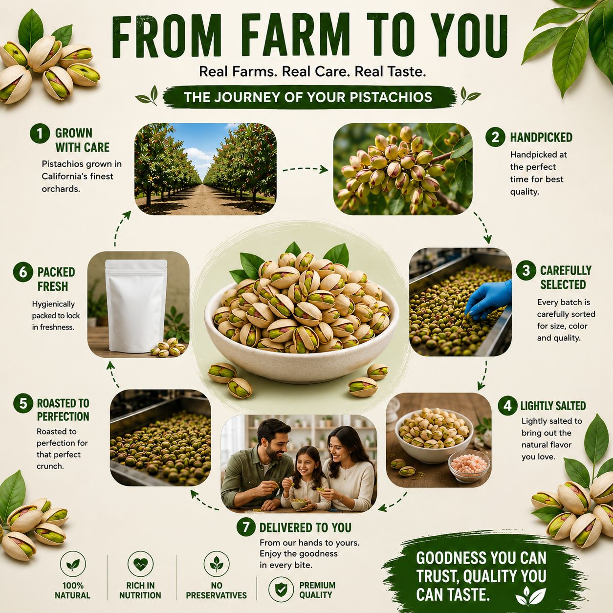Snakory Premium California Roasted Pistachio | Hand-Picked & Freshly Packed (Jumbo Size)