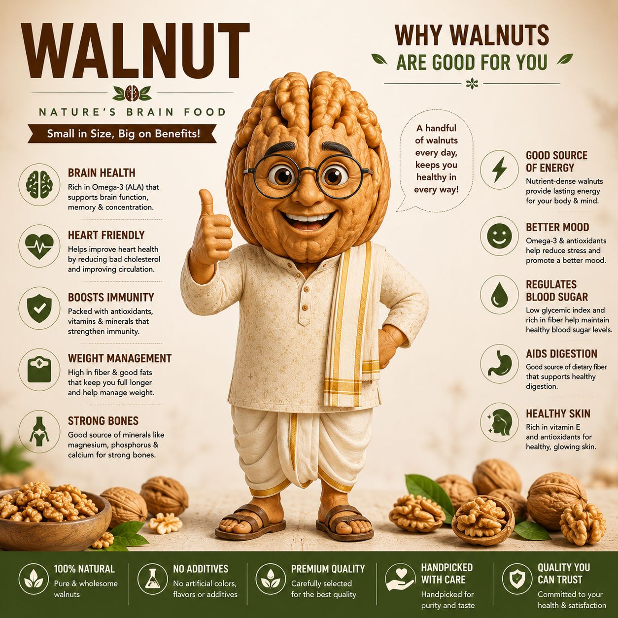 Snakory Premium California Walnuts – Superior Omega-3 Choice