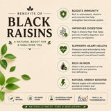 Snakory Premium Black Raisins (Seedless) – Smooth, Naturally Sweet